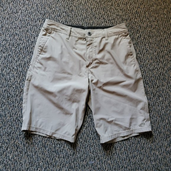 O'Neill Hybrid Khaki Board Shorts Size 30 - Picture 3 of 9